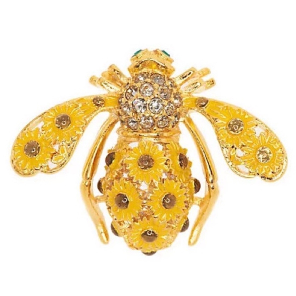 Joan Rivers Sunflower Been Pin NIB